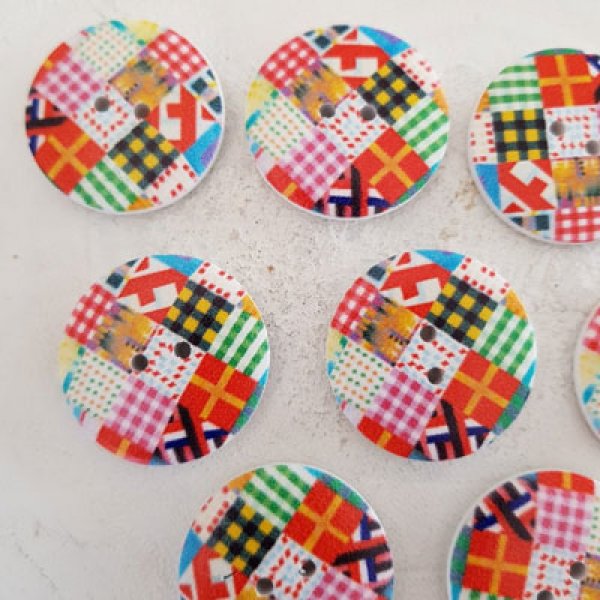 Pomo madera flores 30 mm N&deg;03 x 10 piezas