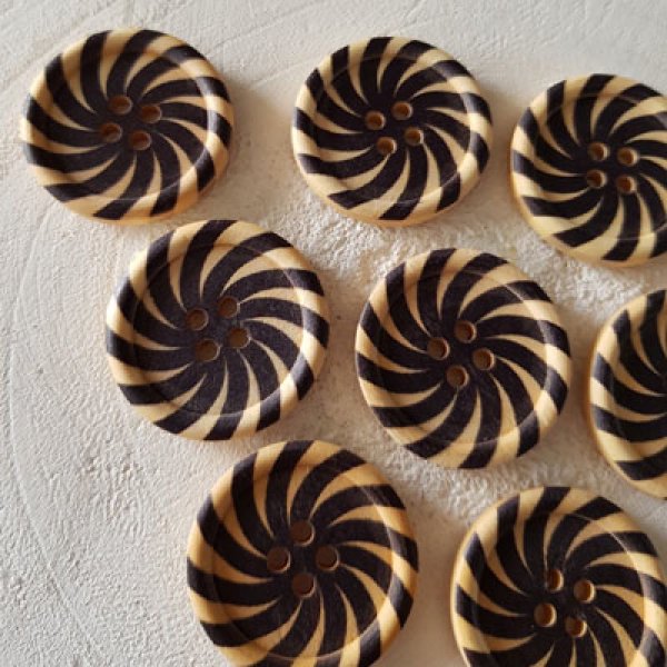 Pomo madera flores 30 mm N&deg;16 x 10 piezas