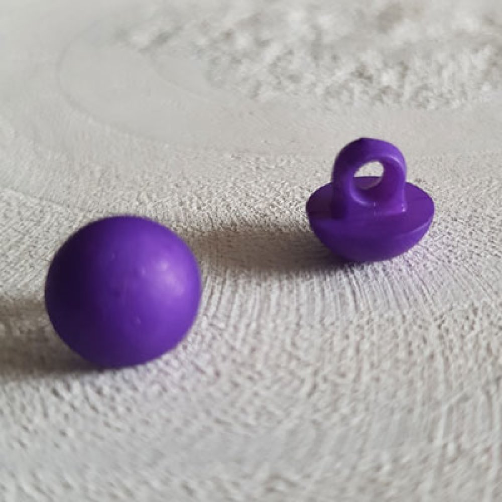 Botones fantasía para niños y bebés Patrón media bola N°04-08 Morado