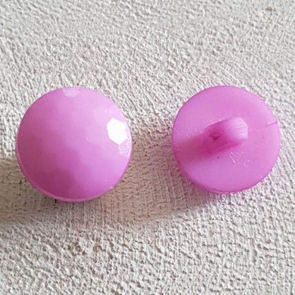Botones decorativos para ni&ntilde;os y beb&eacute;s Motivo facetado plano n&ordm; 05-09 Morado