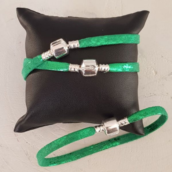 Pulsera clip lisa europea Uni 04 DE 15 A 23 CM Lam&eacute;