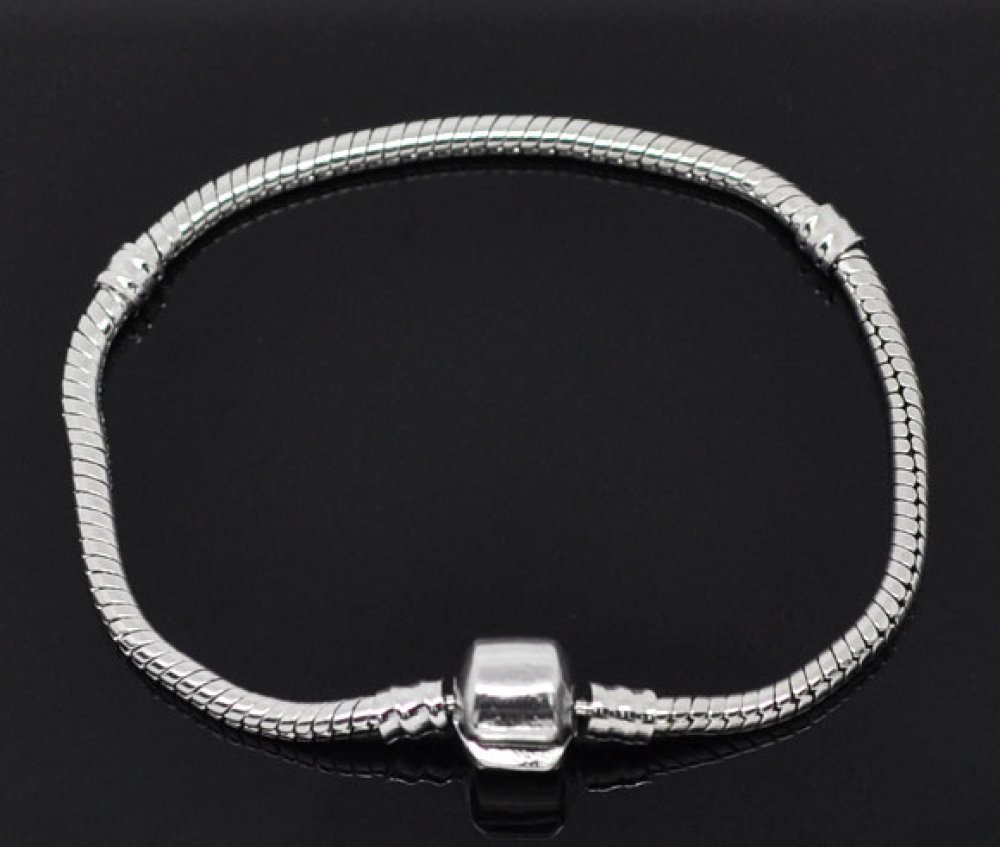 Pulsera Clip Europea 16cm Cierre liso