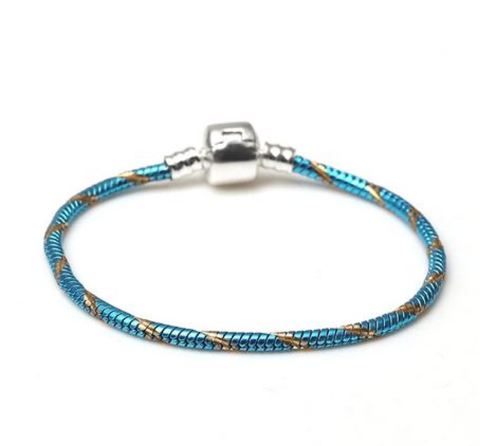 Pulsera clip europea 19 cm Cierre liso N°27-01