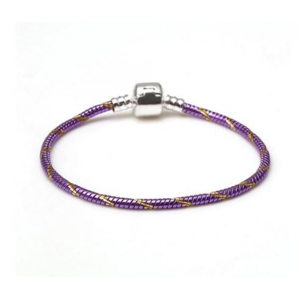 Pulsera clip europea 18 cm Cierre liso N&deg;27-02