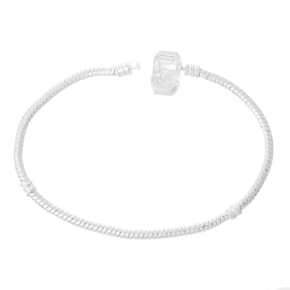 Pulsera Clip Europea 17cm Cierre liso