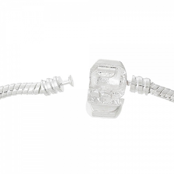 Pulsera clip europea 21cm Cierre liso