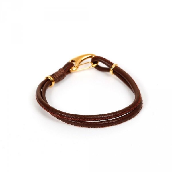 Pulsera Europea Doble Uni Caf&eacute;