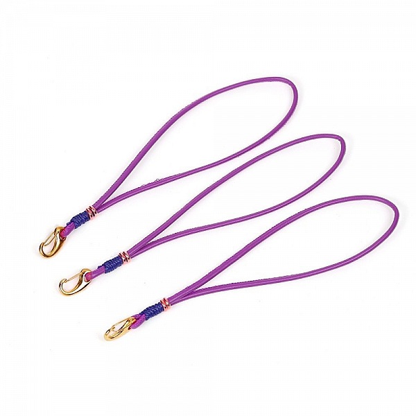 Pulsera Europea Doble Uni Violeta