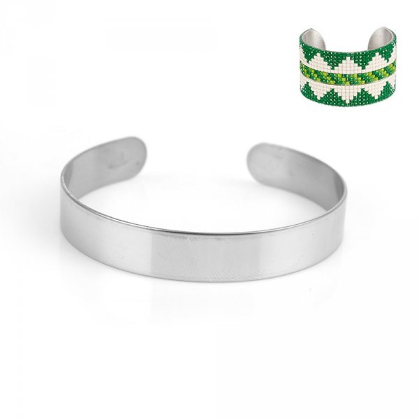 Brazalete de acero inoxidable de 10 mm N&deg;02