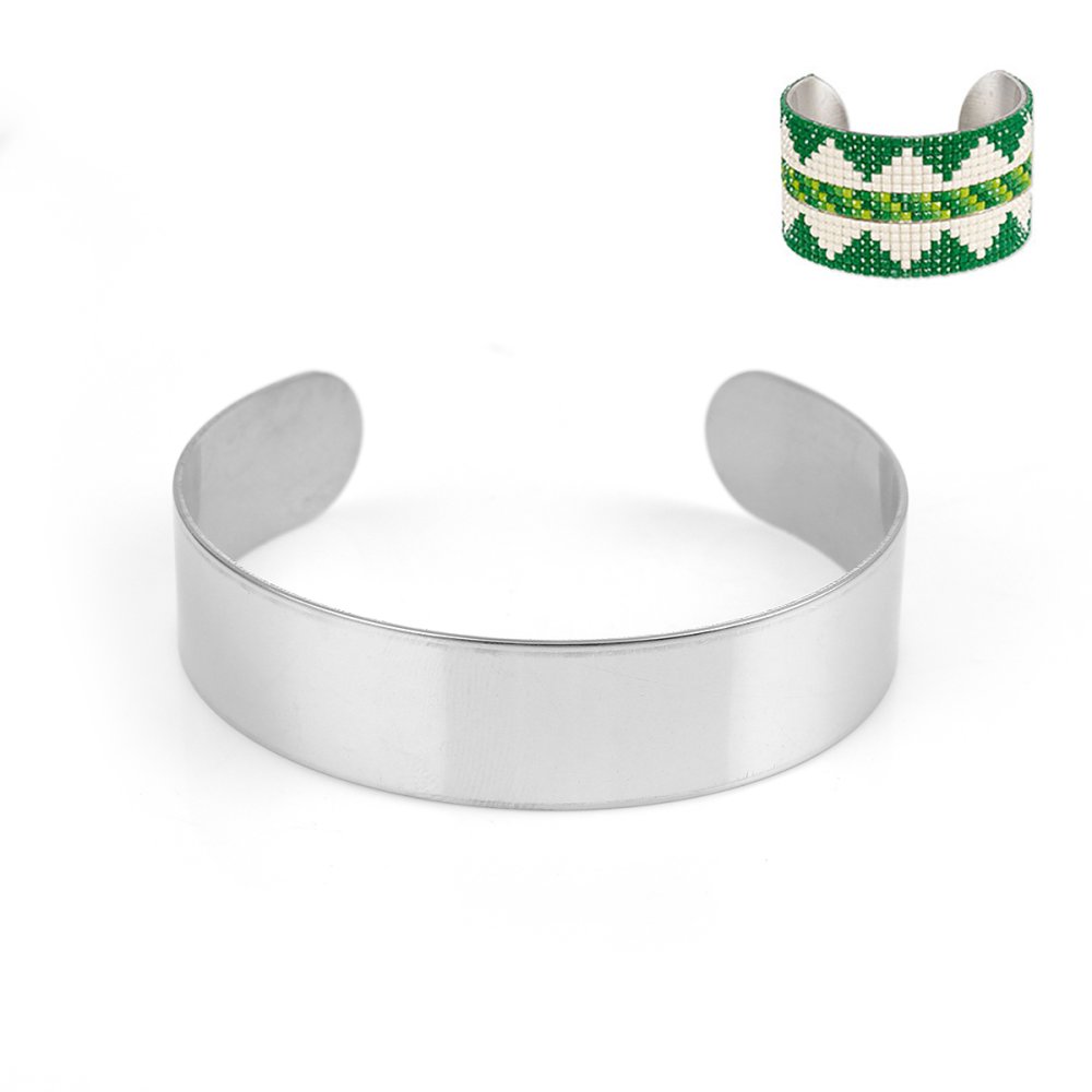 Brazalete de acero inoxidable de 15 mm N°04