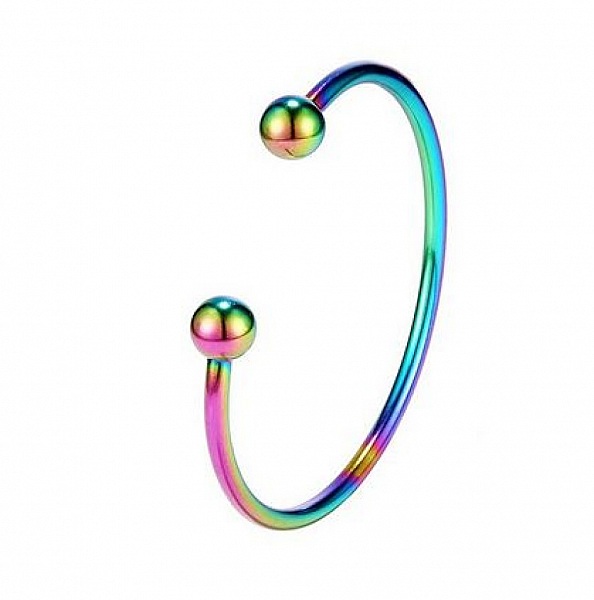 Bracelet Rigide Acier Inoxydable N&deg;09 Multicolor