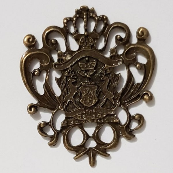 Breloque Blason Bouclier Armoiries N&deg;03 Bronze