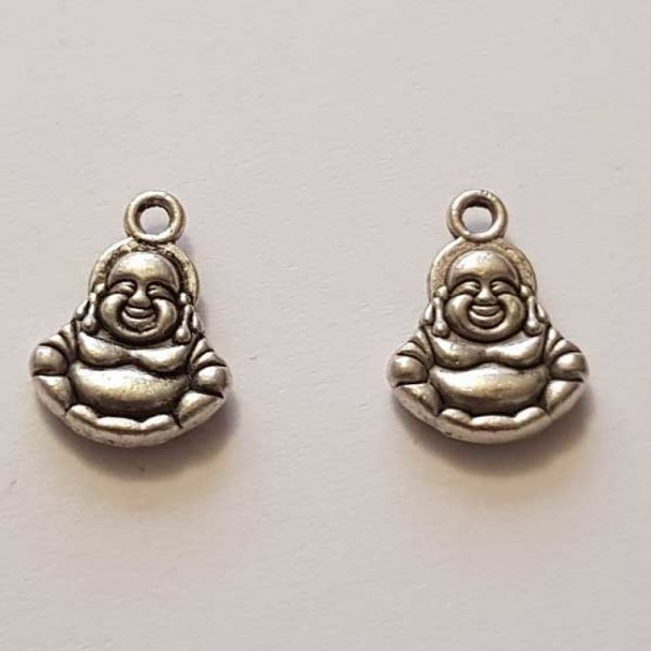Breloque Bouddha N&deg;01 14 mm Argent