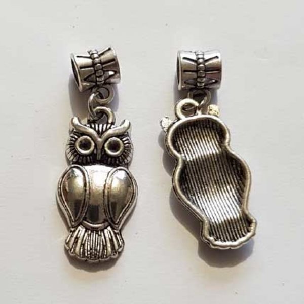 Breloque Chouette N&deg;17 Argent