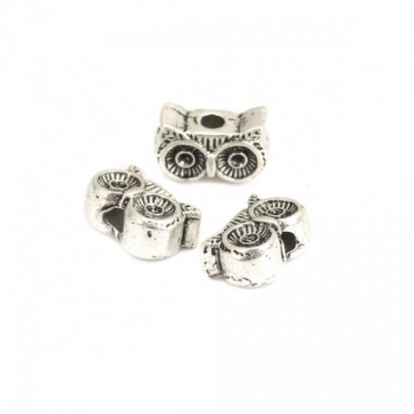 Breloque Chouette N&deg;13 Perle