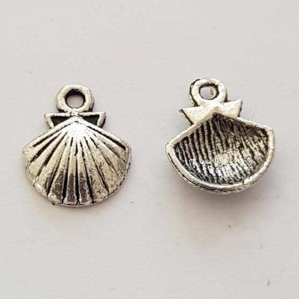 Breloque Coquillage Mer N&deg;06 Argent