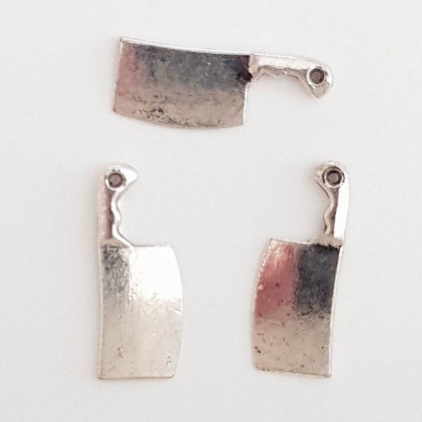 Charm Cuchillo de cocina N&deg;01 Plata x 10 piezas.