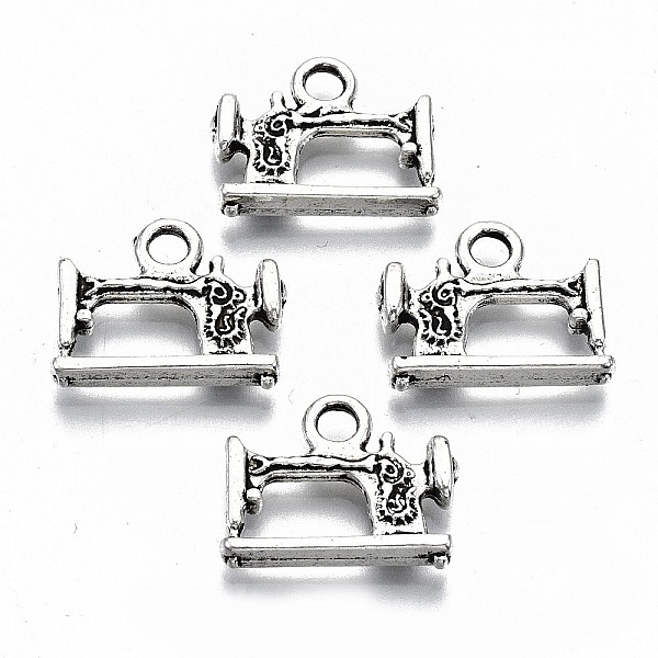 Breloque Couture Machine &agrave; Coudre N&deg;01 Argent