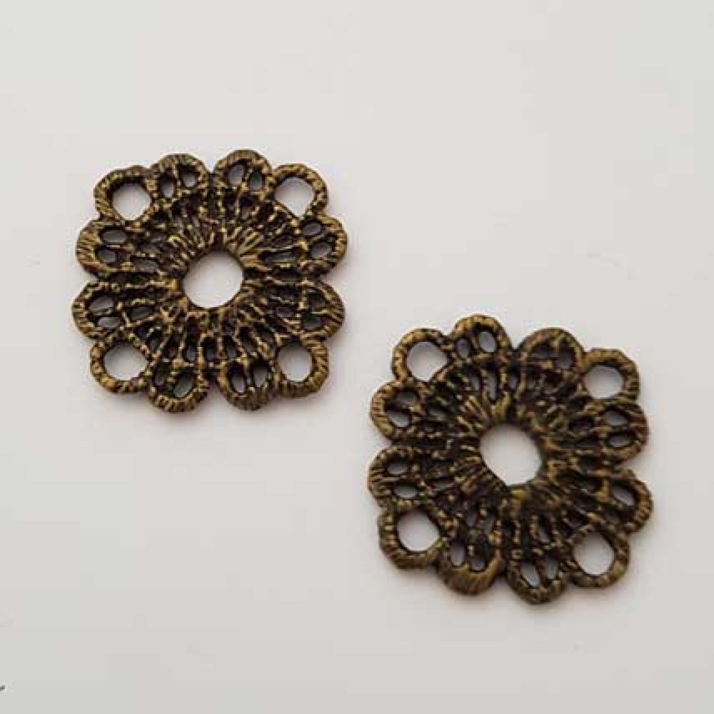 Charm Varios N°011 Flor Bronce