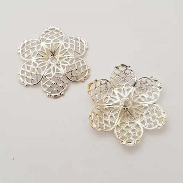 Charm Varios N&deg;019 Flor de plata