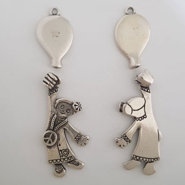 Colgante para ni&ntilde;o N&deg;41-02 Zamak (Plateado)