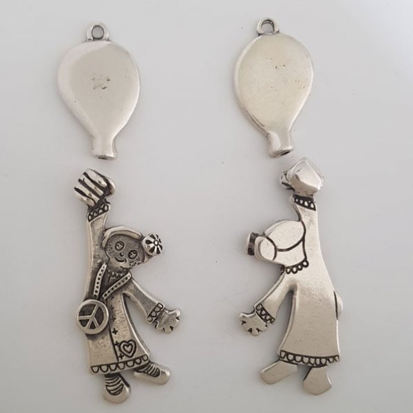 Colgante para ni&ntilde;o N&deg;41-03 Zamak (Plateado)