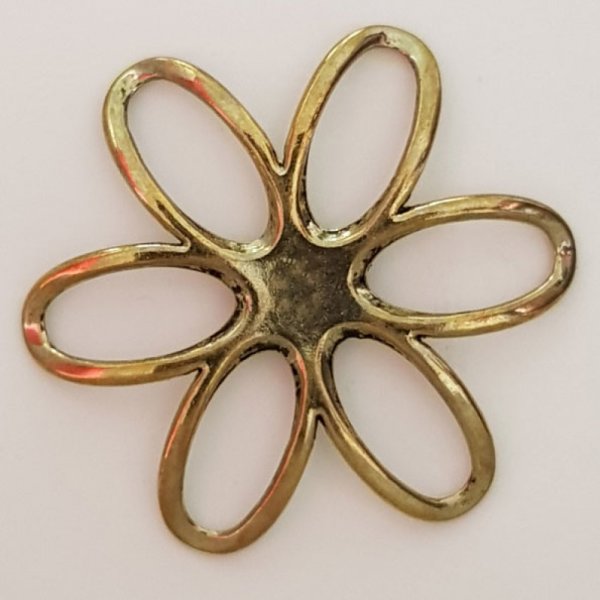 Amuleto Flor Metal N&deg;003 Bronce