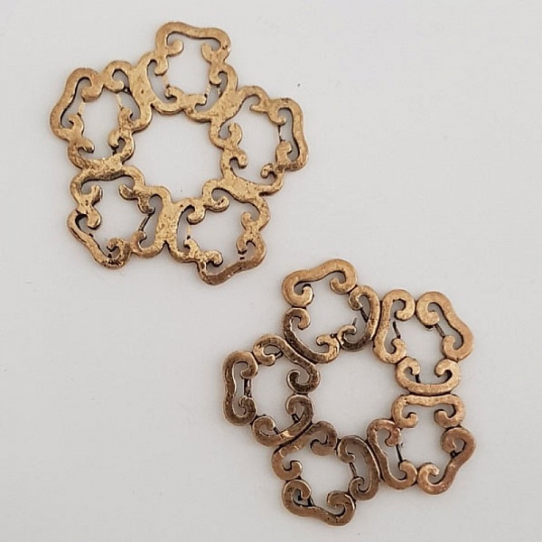 Amuleto Flor Metal N&deg;022