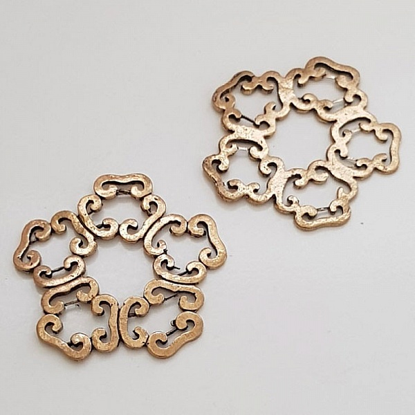 Amuleto Flor Metal N&deg;022