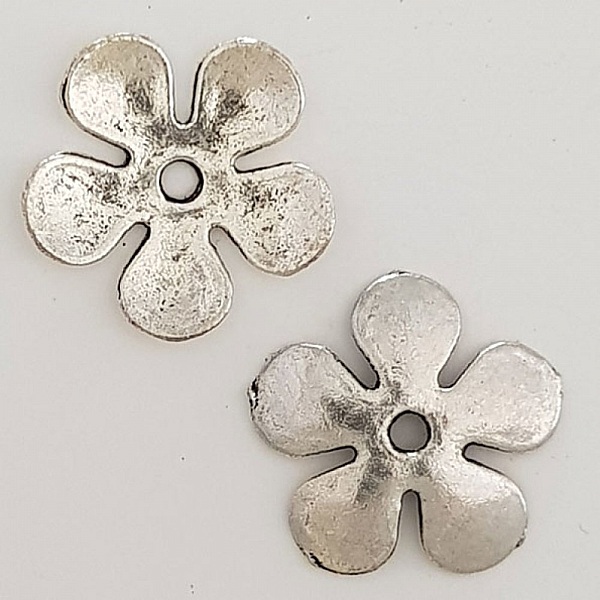 Charm Flor Metal N&deg;027 Plata