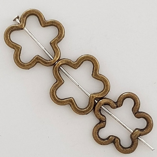 Amuleto Flor Metal N&deg;031 Bronce