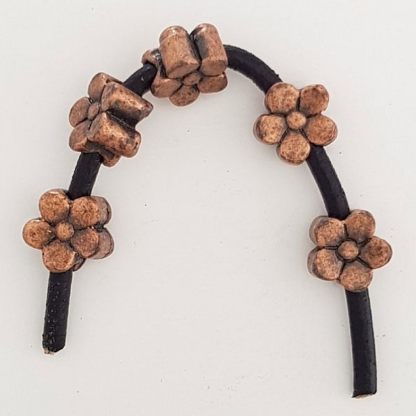 Charm Flor Metal N&deg;034 Cobre