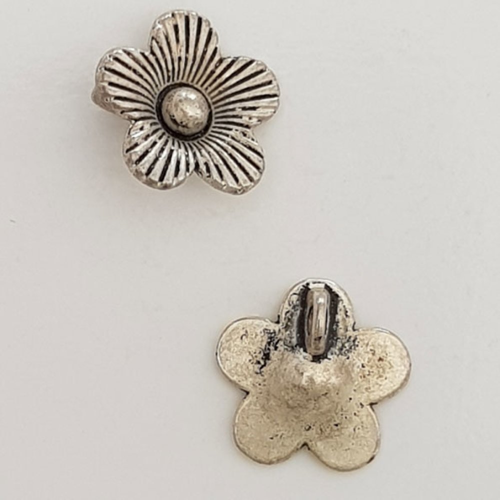 Charm Flor Metal N°041 Plata