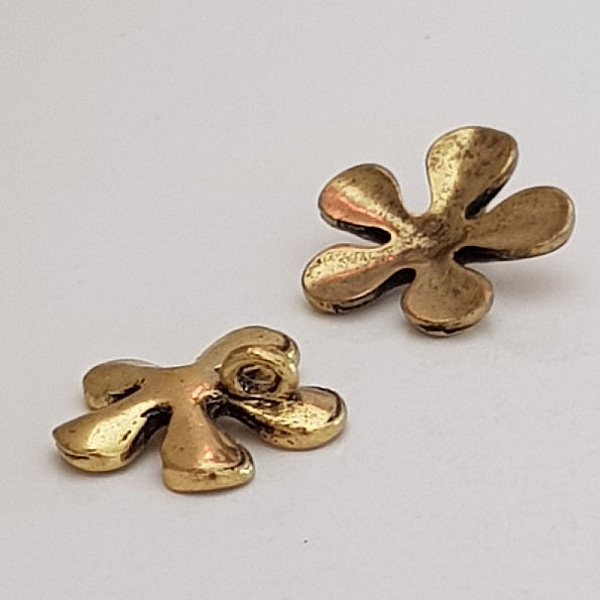 Charm Flor Metal N&deg;042 Oro