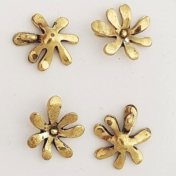 Charm Flor Metal N&deg;043 Oro