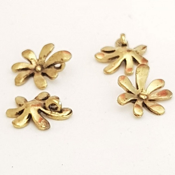 Charm Flor Metal N&deg;043 Oro