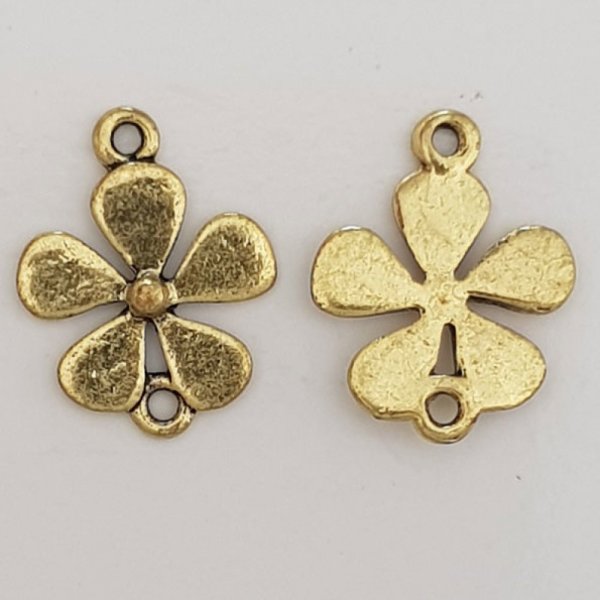 Charm Flor Metal N&deg;073 Oro 