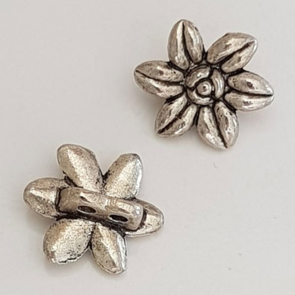 Colgante Flor Metal N&deg;083 Plata
