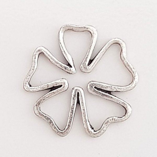 Colgante Flor Metal N&deg;095 Plata