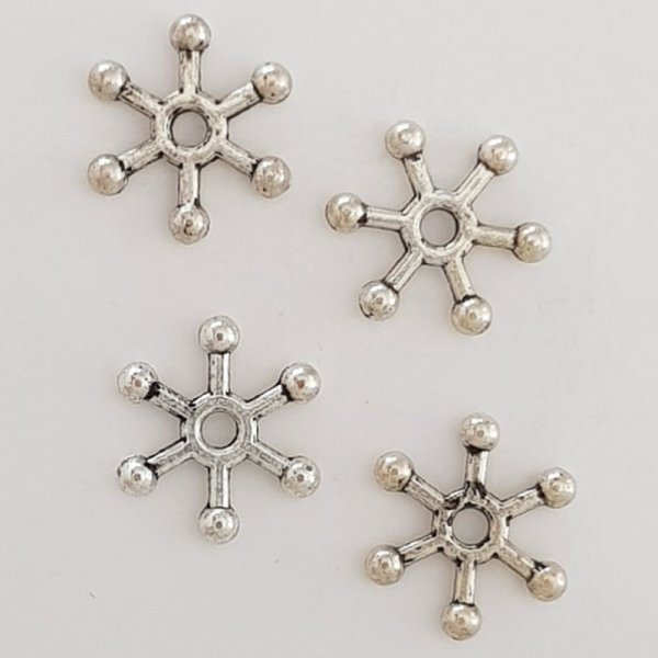 Charm Flor Metal N&deg;109 Plata