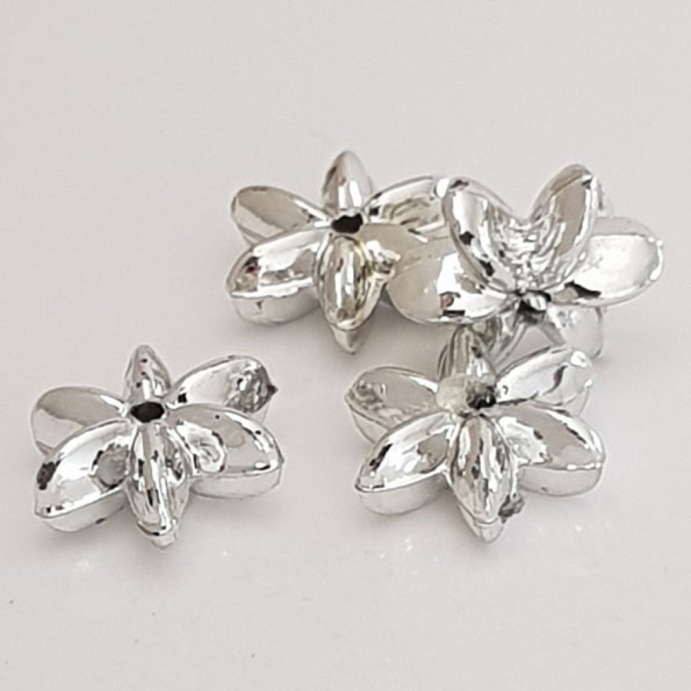 Charm Flor Metal N°110 Plata