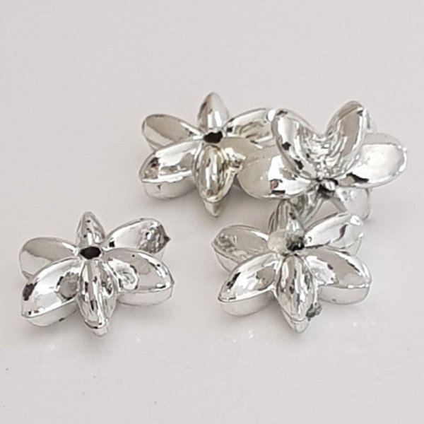 Charm Flor Metal N&deg;110 Plata
