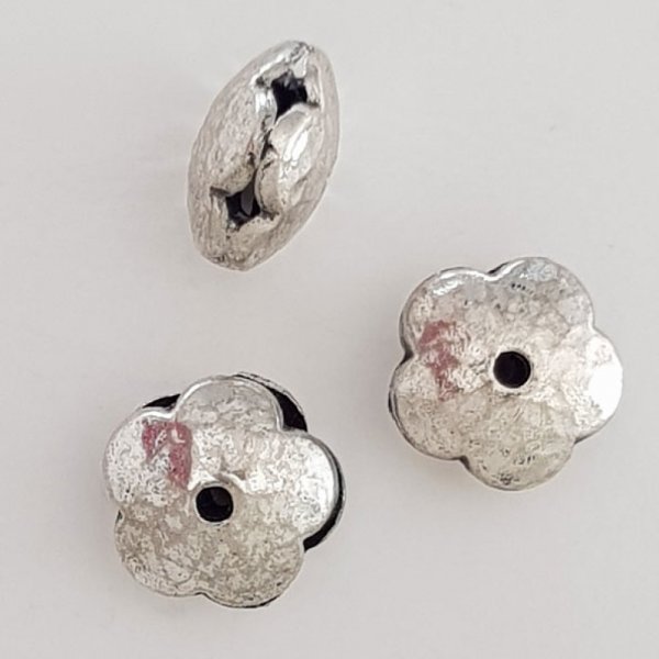 Charm Flor Metal N&deg;114 Plata