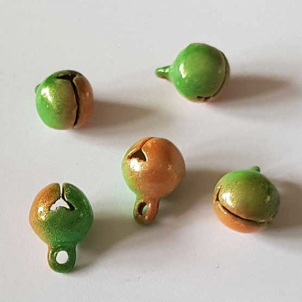 Breloque Grelot Bi-Couleur 11 x 8 mm N&deg;09