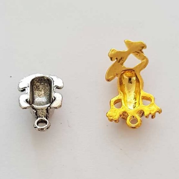 Breloque Grenouille N&deg;10 Lot 2 pi&egrave;ces
