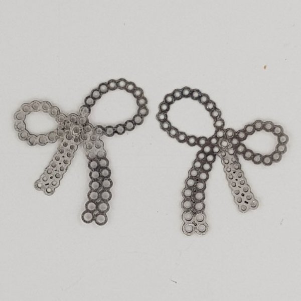 Pajarita de plata N&deg;24 Pajarita de metal