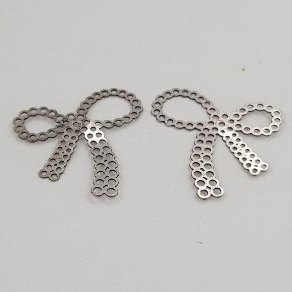 Pajarita de plata N&deg;24 Pajarita de metal