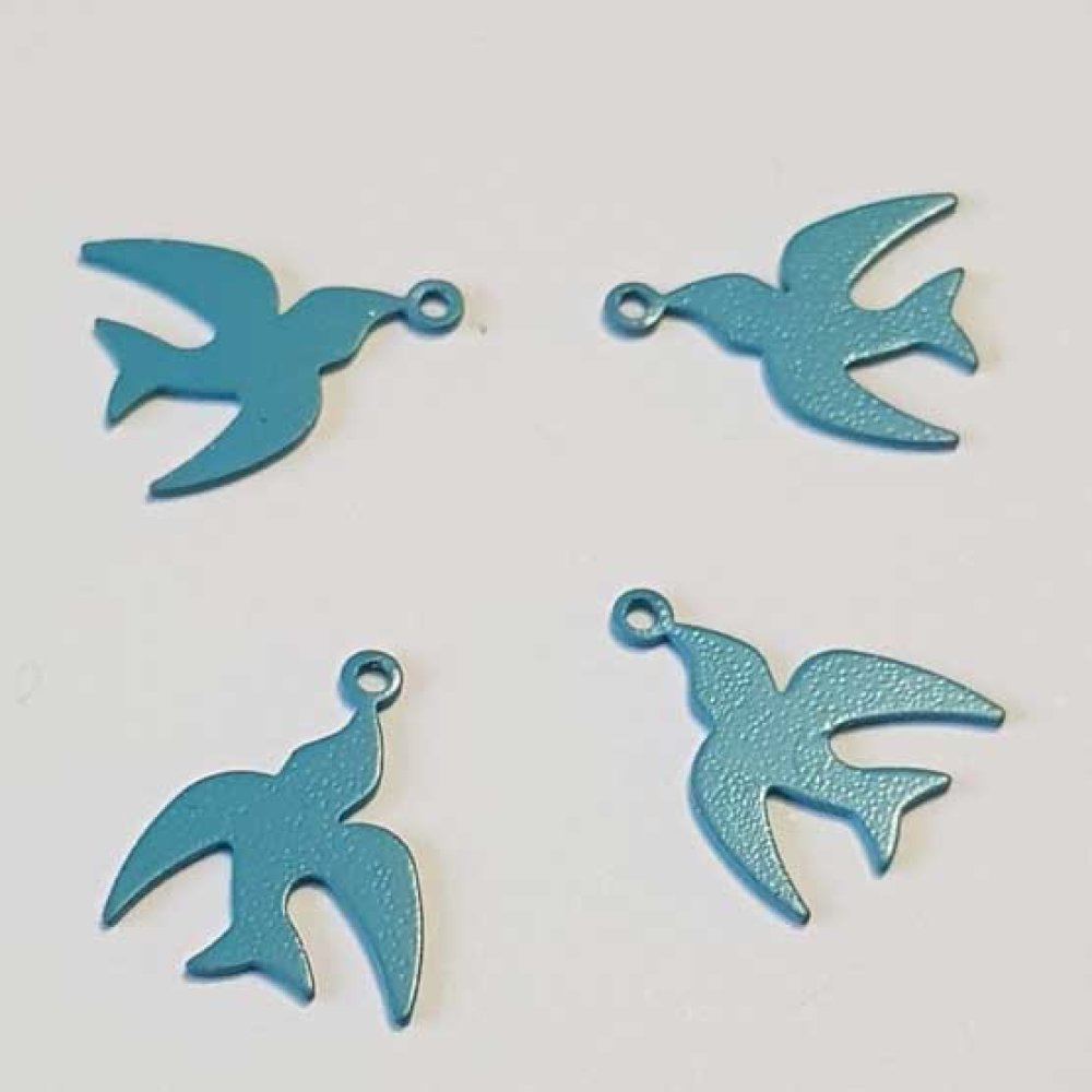 Breloque Oiseau N°04 Turquoise