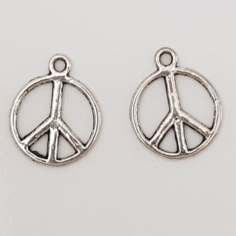 Colgante Peace &amp; Love N°07 Plata