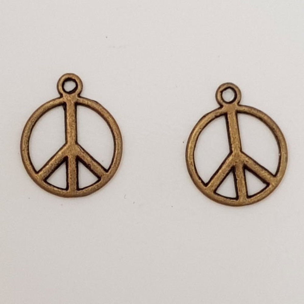 Amuleto Peace &amp; Love N°07 Bronce